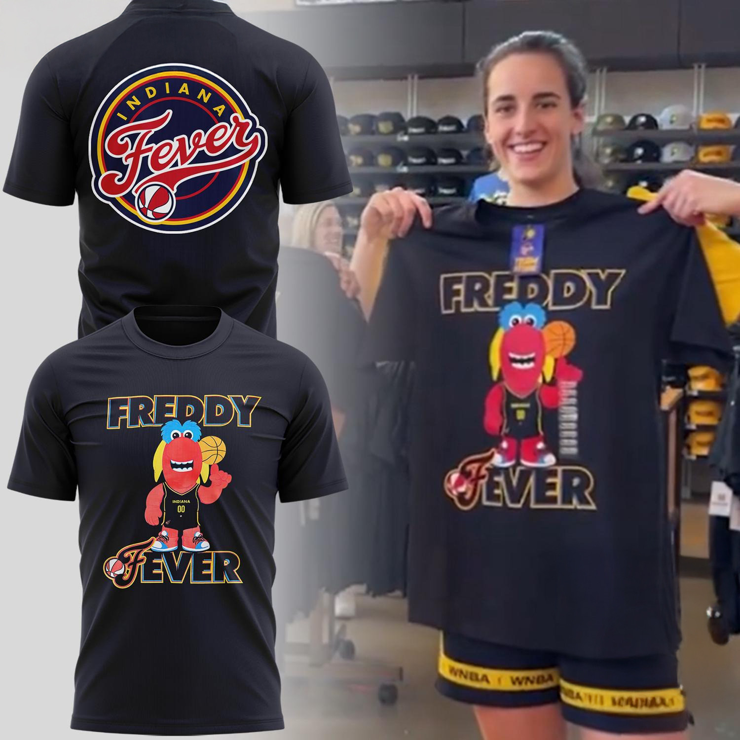 Caitlin Clark Freddy Fever Basketball T-Shirt Fans Gift Ideas Oregontrailrvpk Shirt