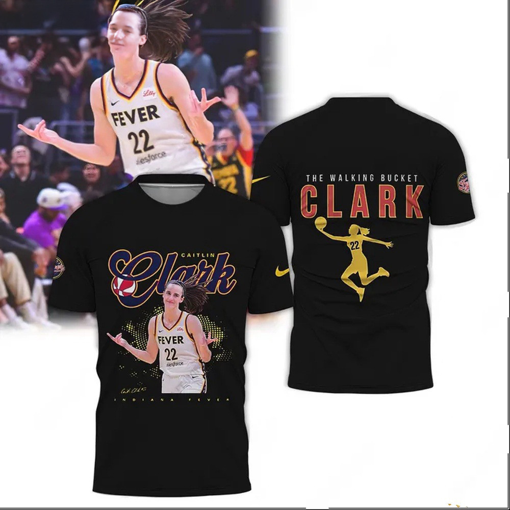Caitlin Clark The Walking Bucket Clark 22 Basketball Shirt Gifts For The Basketball Enthusiast Oregontrailrvpk Shirt