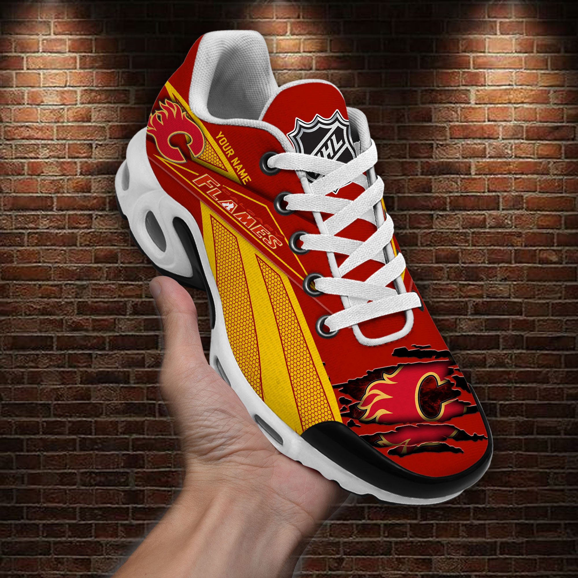 Calgary Flames Air Max Plus Shoes Sneakers For Men And Women