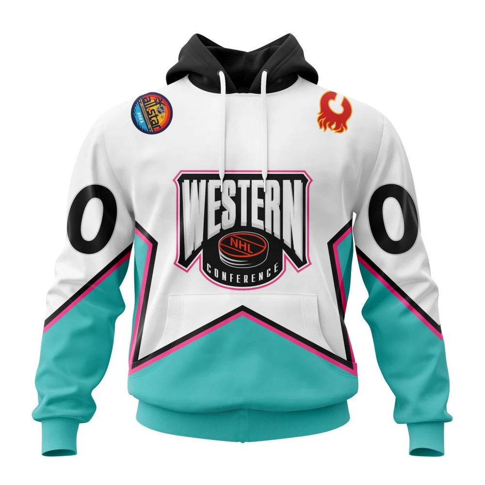 Calgary Flames All-Star Western Conference All Over Print Hoodie Style 11214