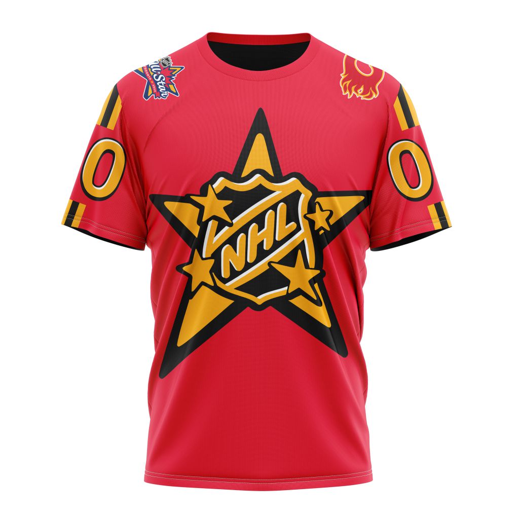 Calgary Flames Personalized 2024 NHL All-Star Game Personalized Name And Number T-Shirt Oregontrailrvpk Shirt