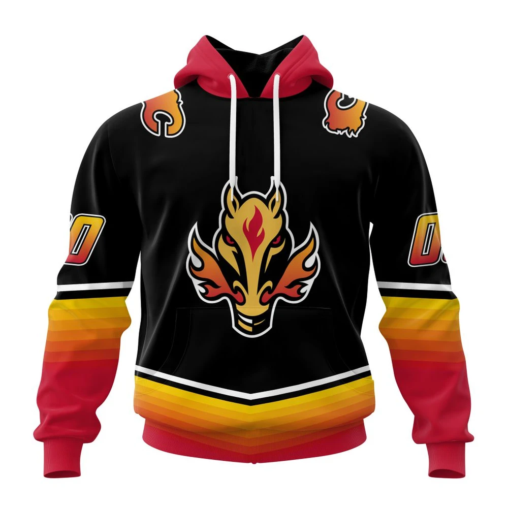 Calgary Flames Personalized Alternate Concepts Kits All Over Print Hoodie Style 32948