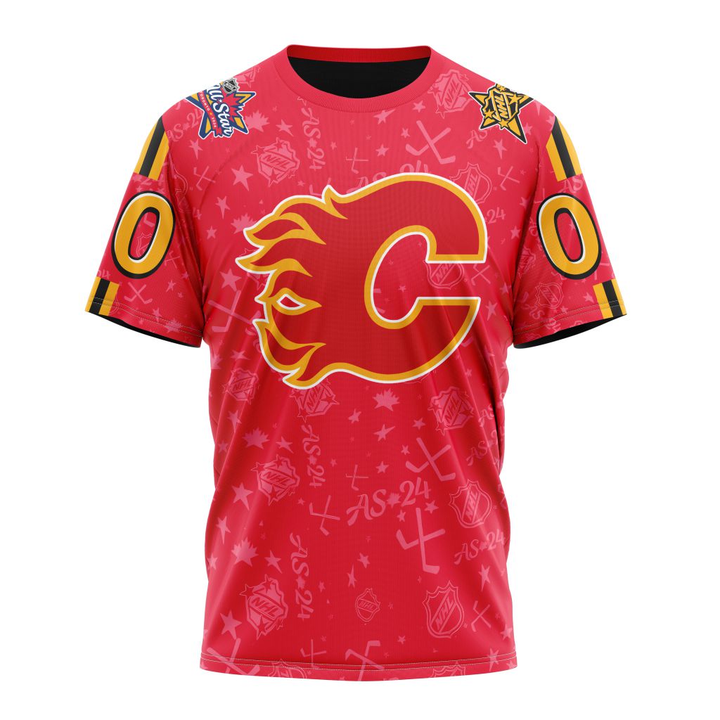 Calgary Flames Special 2024 All-Star Game Design 01 Personalized Name And Number T-Shirt Oregontrailrvpk Shirt