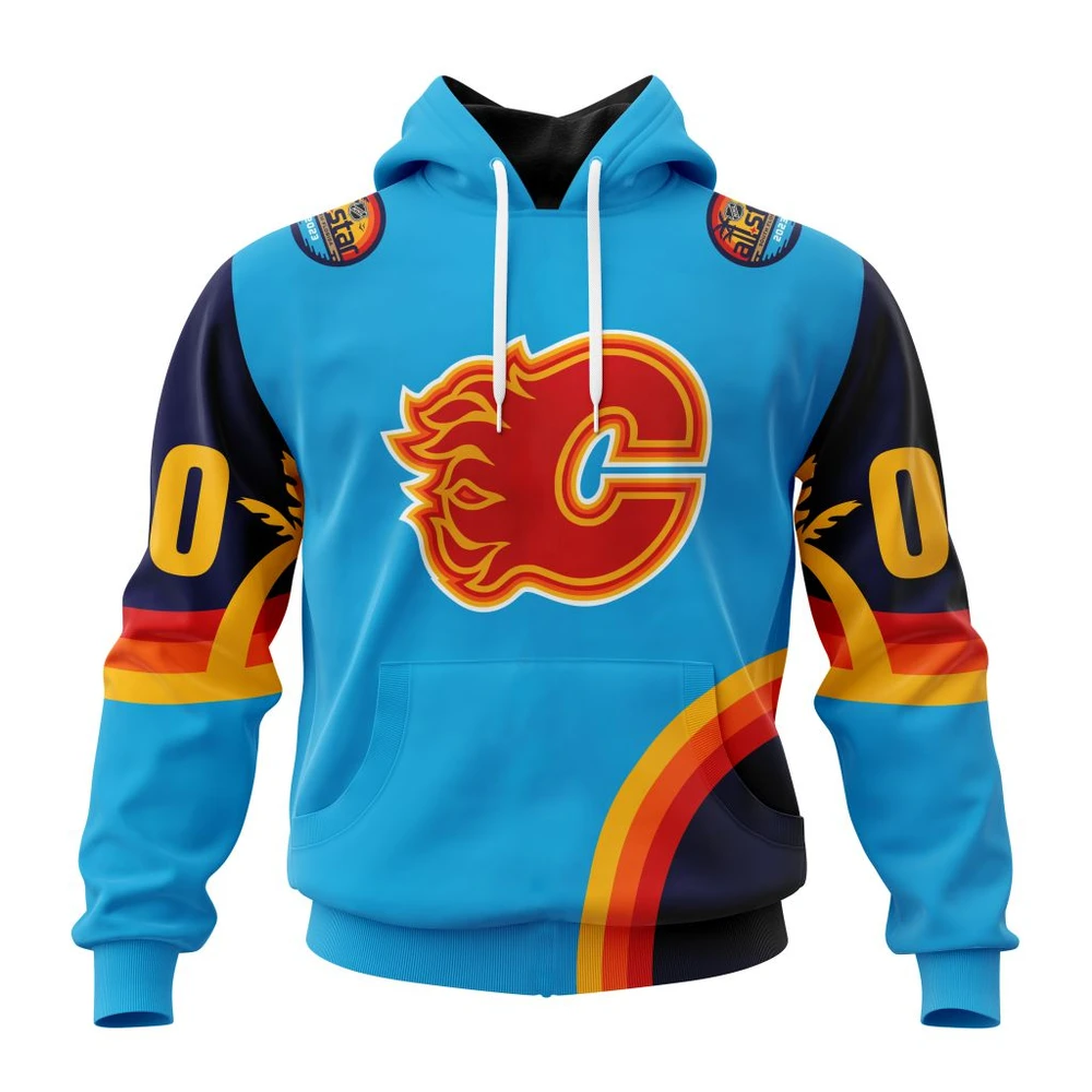 Calgary Flames Special All-Star Game Design With Atlantic Ocean All Over Print Hoodie Style 37036