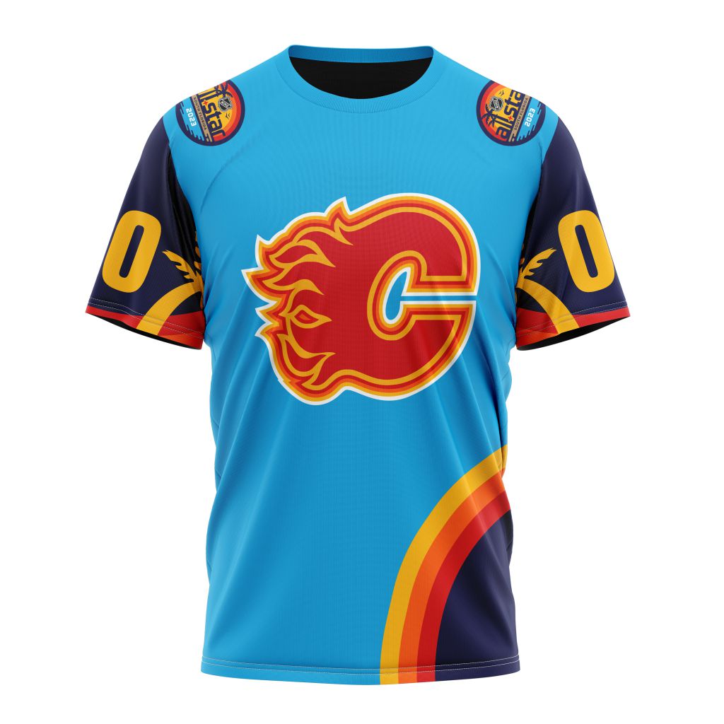 Calgary Flames Special ALL-Star Game Design With Atlantic Ocean Personalized Name And Number T-Shirt Oregontrailrvpk Shirt
