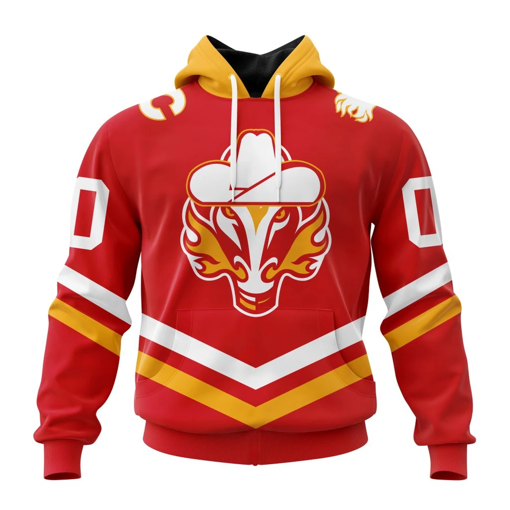 Calgary Flames Special City Connect Design All Over Print Hoodie Style 51923