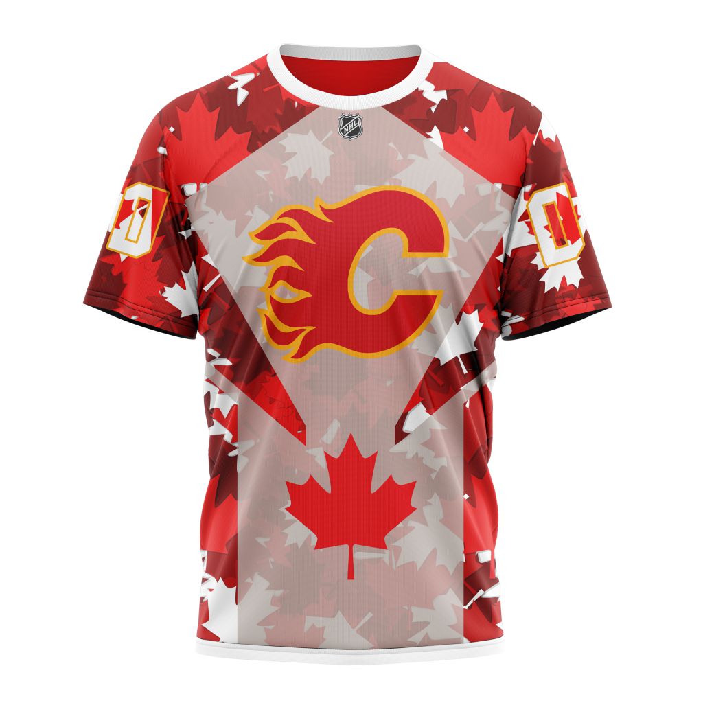Calgary Flames Special Concept For Canaday Day Personalized Name And Number T-Shirt Oregontrailrvpk Shirt