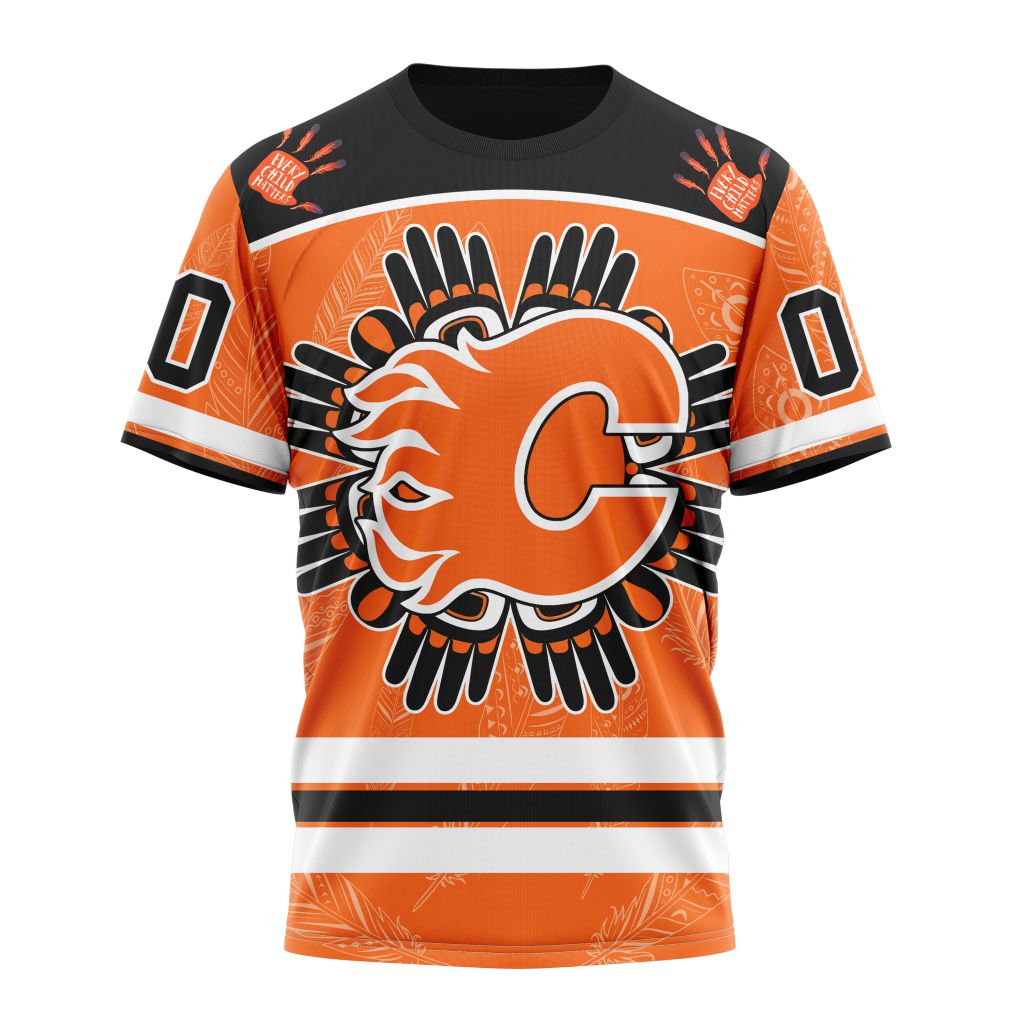 Calgary Flames Special National Day For Truth And Reconciliation Design 01 Personalized Name And Number T-Shirt Oregontrailrvpk Shirt