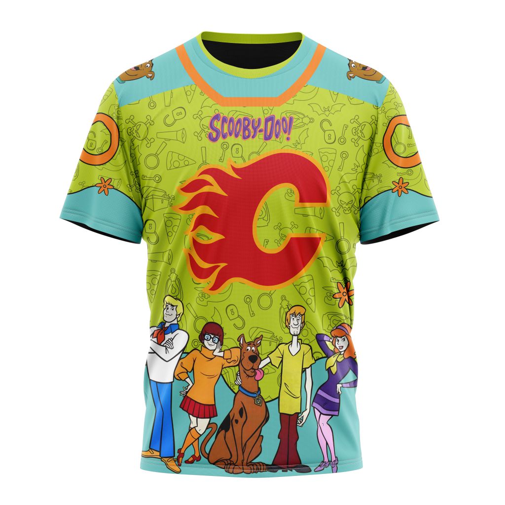 Calgary Flames Special Scooby Doo Design 01 Personalized Name And Number T-Shirt Oregontrailrvpk Shirt