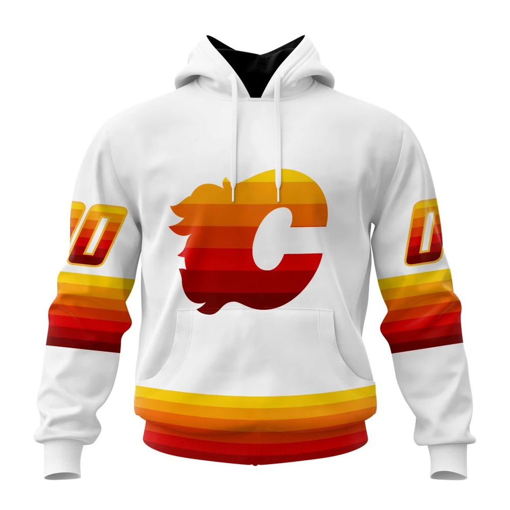 Calgary Flames Special Whiteout Design All Over Print Hoodie Style 89523