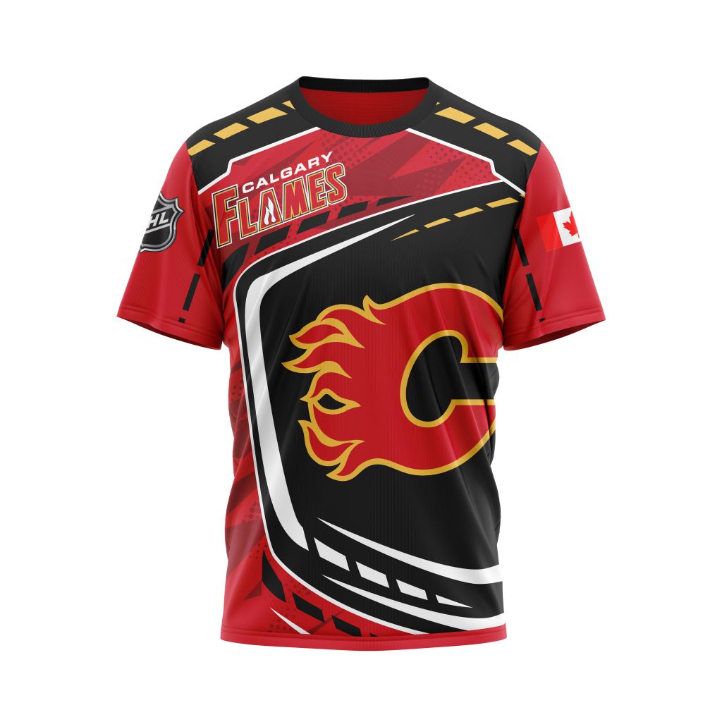 Calgary Flames Specialized 2022 Concepts Kits Personalized Name And Number T-Shirt Oregontrailrvpk Shirt