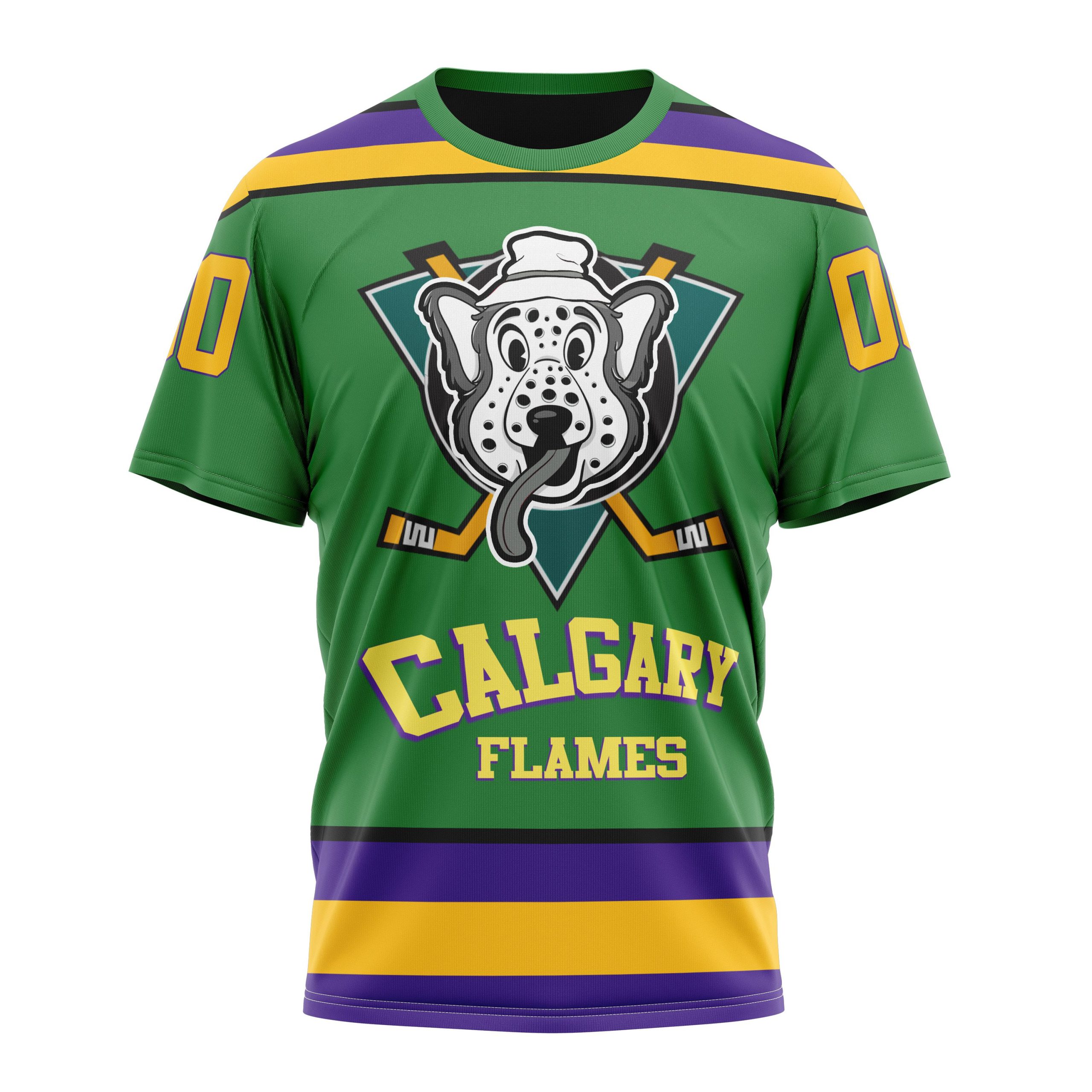Calgary Flames Specialized Design X The Mighty Ducks Personalized Name And Number T-Shirt Oregontrailrvpk Shirt