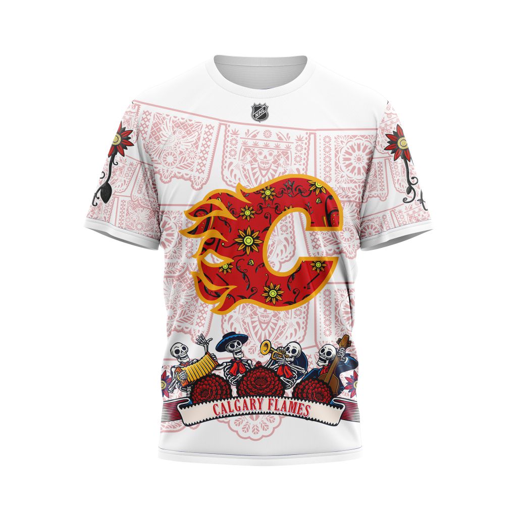 Calgary Flames Specialized Heritage Kits Personalized Name And Number T-Shirt Oregontrailrvpk Shirt