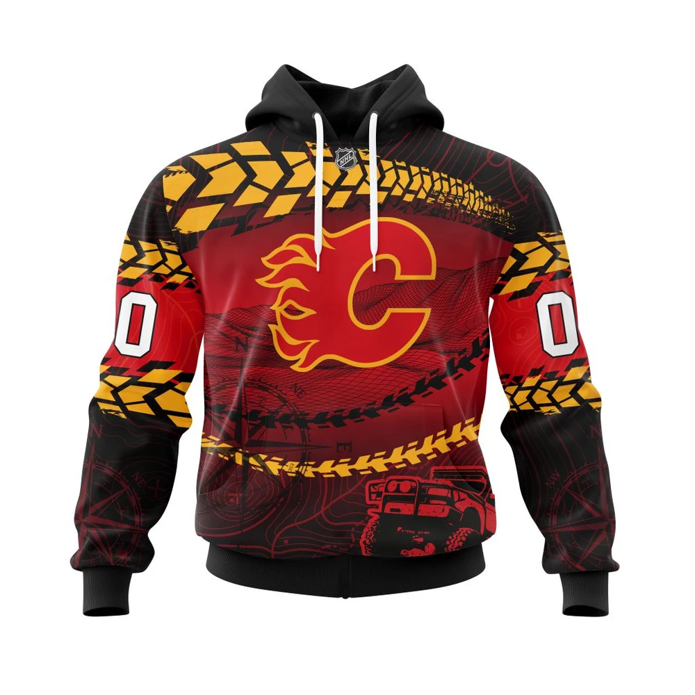 Calgary Flames Specialized Off Road All Over Print Hoodie Style 19548