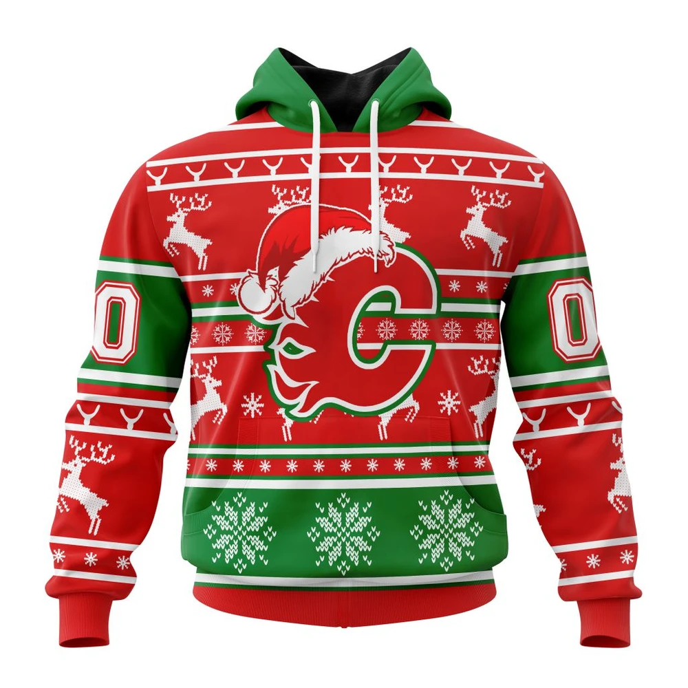 Calgary Flames Specialized Unisex Christmas Is Coming All Over Print Hoodie Style 43141