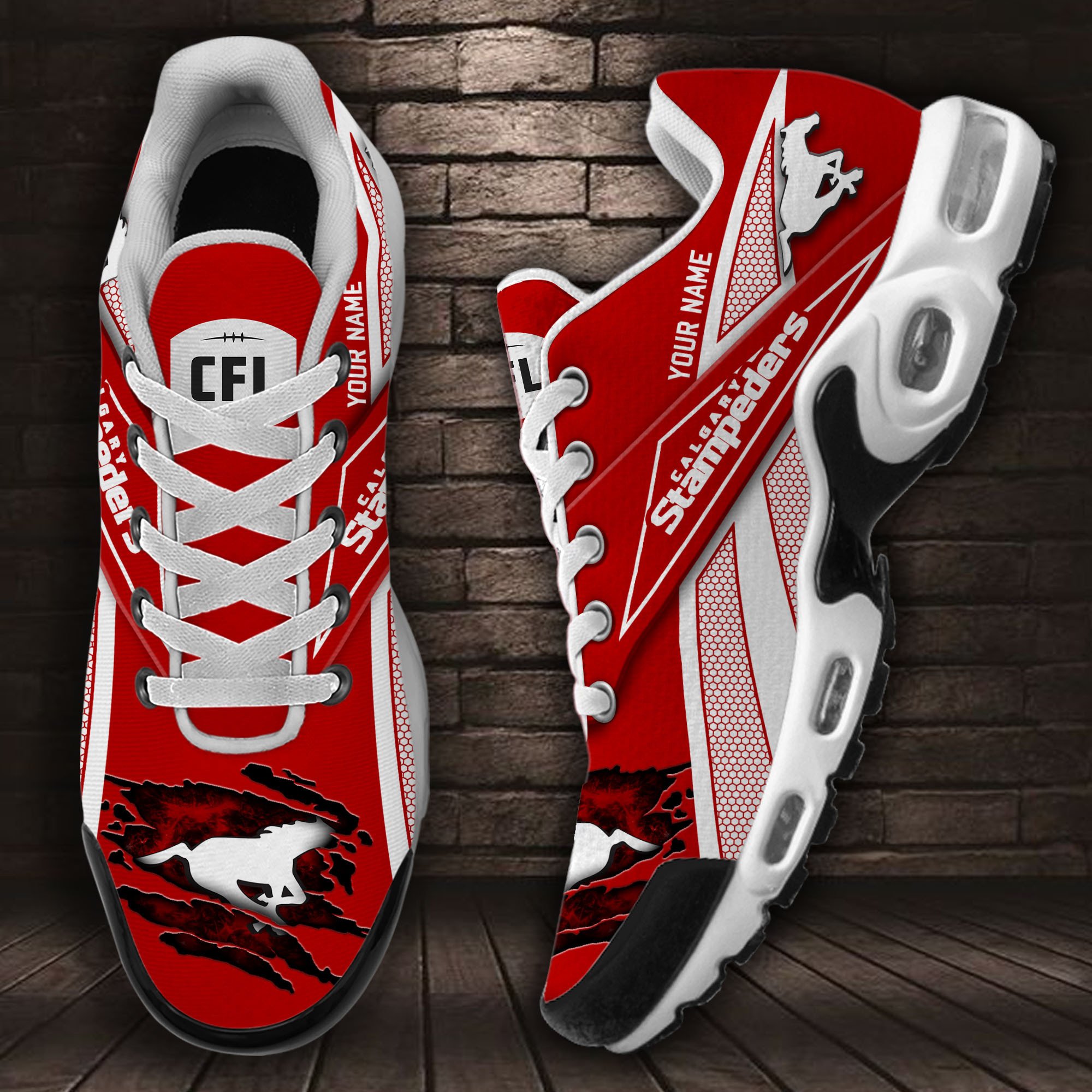 Calgary Stampeders Air Max Plus Shoes Sneakers For Men And Women