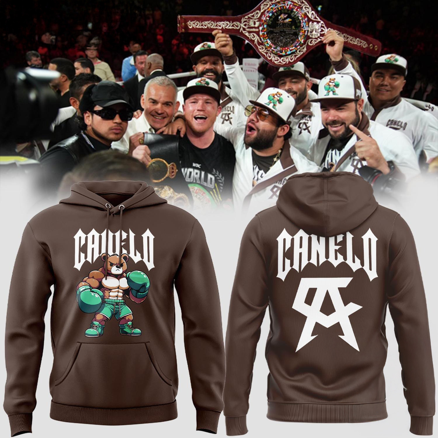 Canelo Alvarez Hoodie Canelo Bear Hoodie Boxer