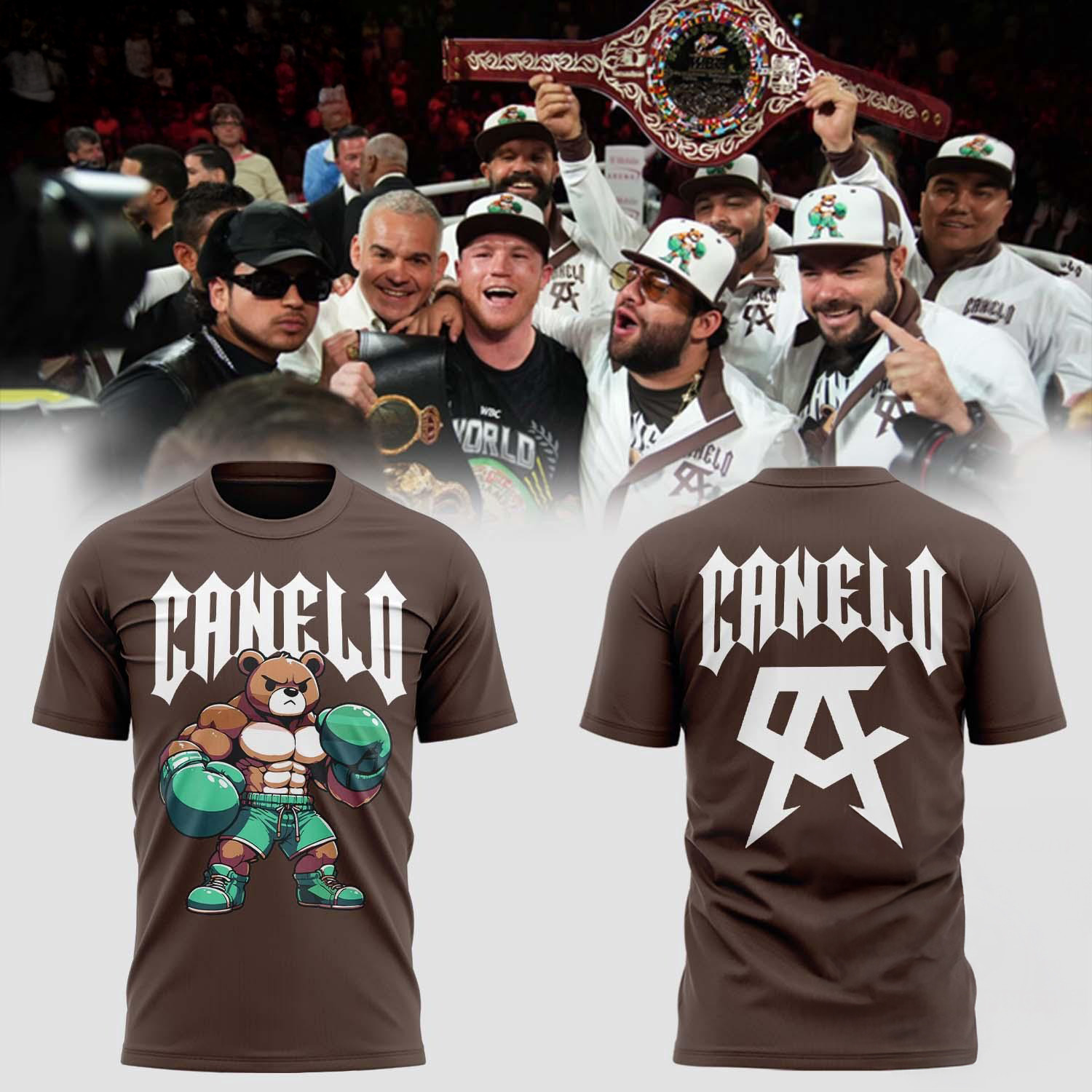 Canelo Alvarez Shirt Canelo Bear T-Shirt For Boxer Fans Oregontrailrvpk Shirt