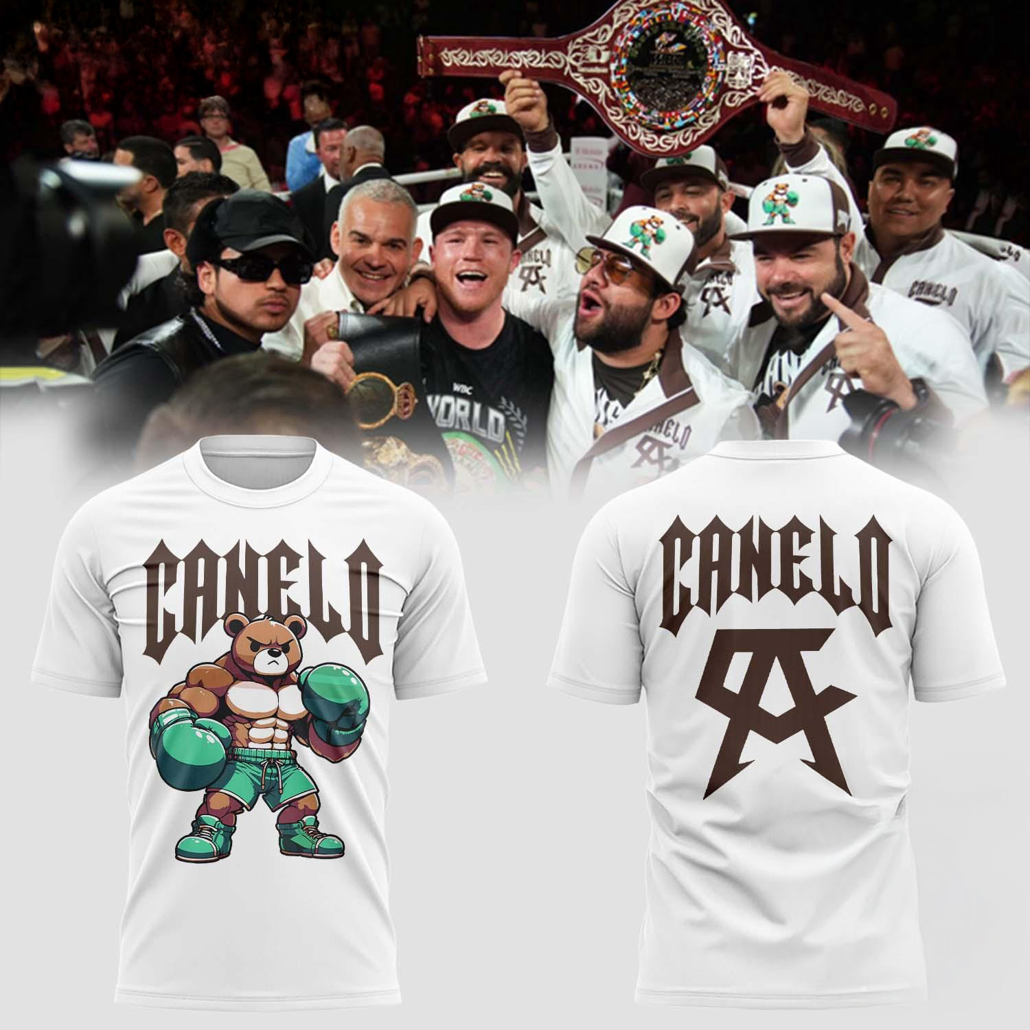 Canelo Alvarez Shirt Canelo Bear White T-Shirt Boxer Oregontrailrvpk Shirt