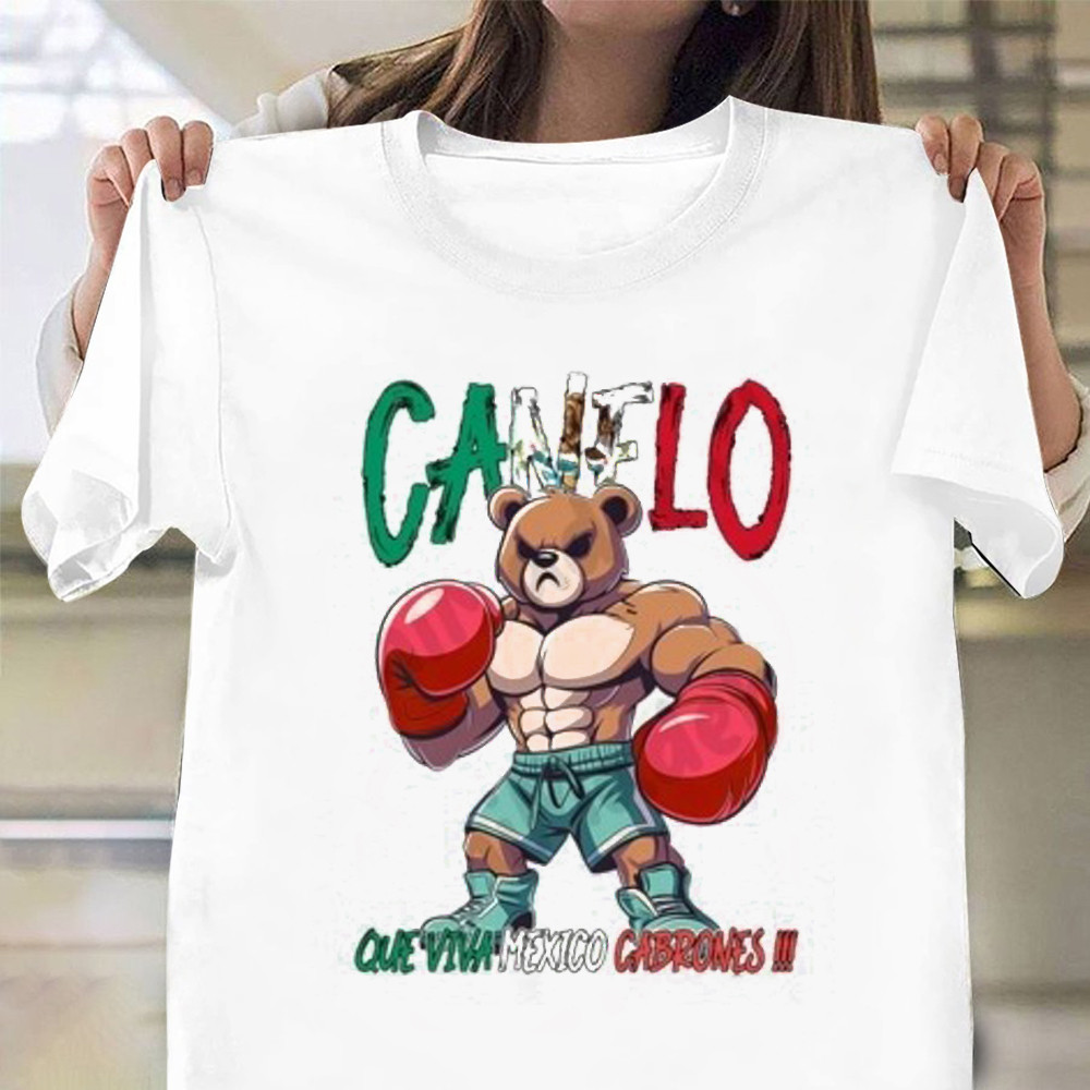 Canelo Alvarez Teddy Bear T-Shirt Gift For Boxing Fans Oregontrailrvpk Shirt