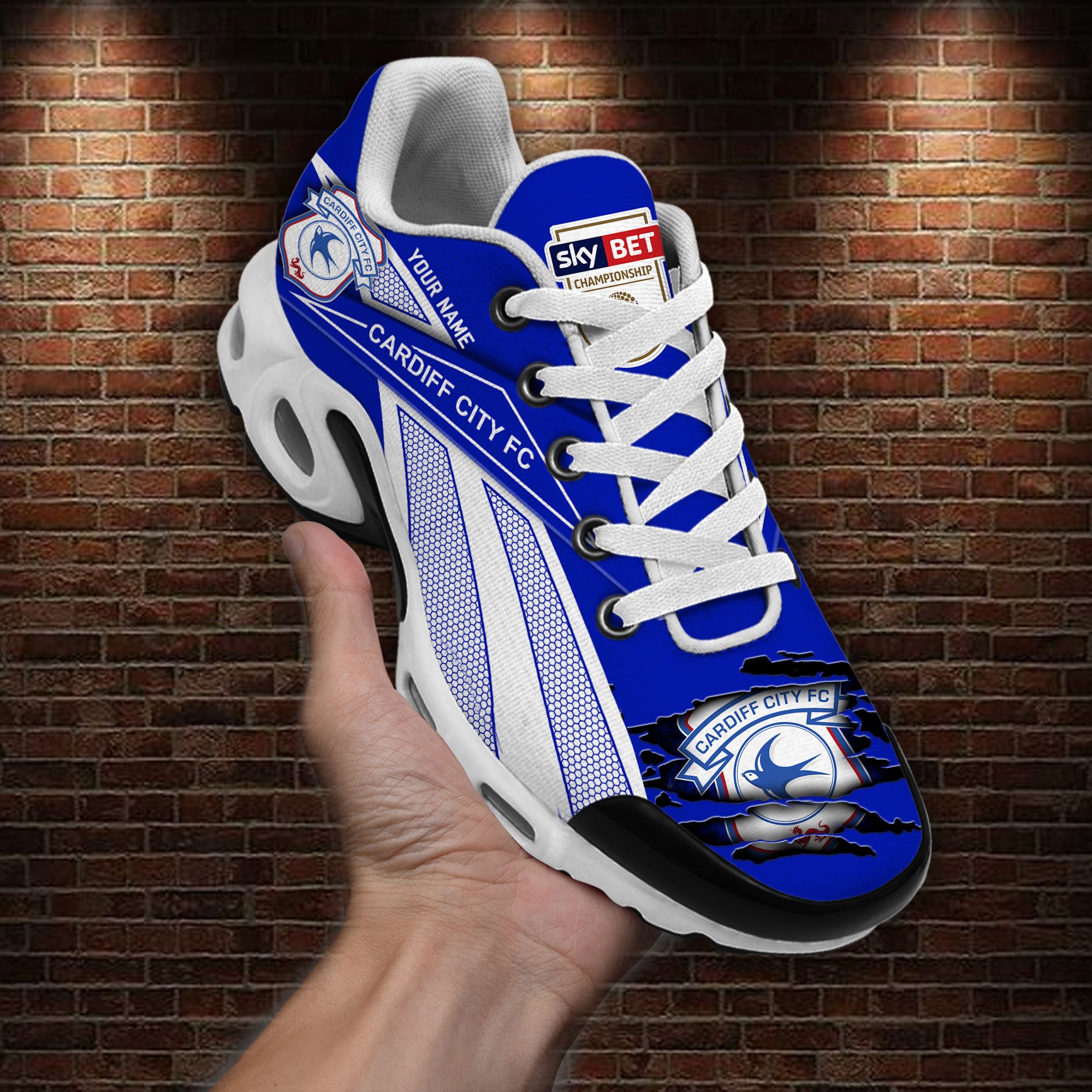 Cardiff City F.C Air Max Plus Shoes Sneakers For Men And Women