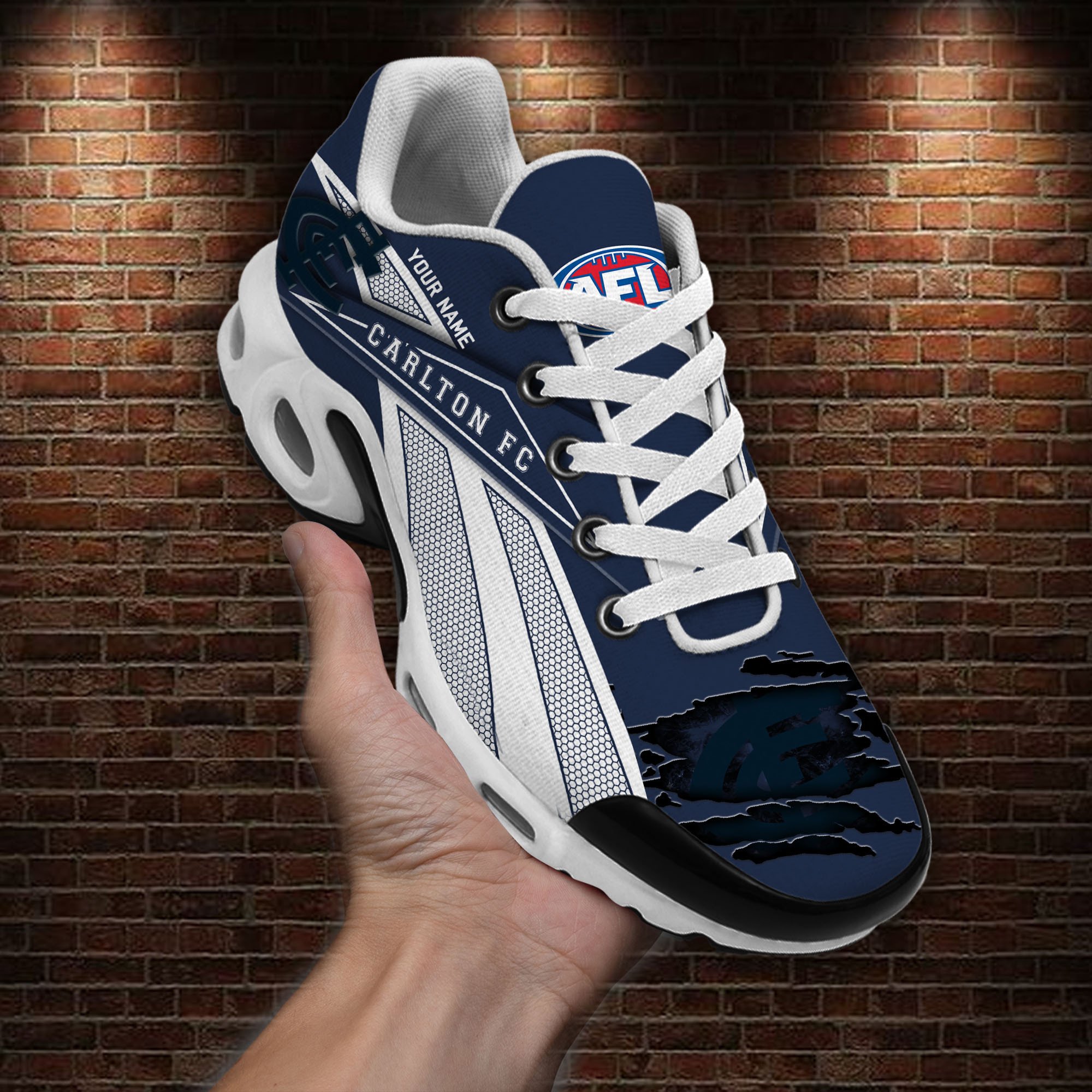 Carlton Football Club Air Max Plus Shoes Sneakers For Men And Women