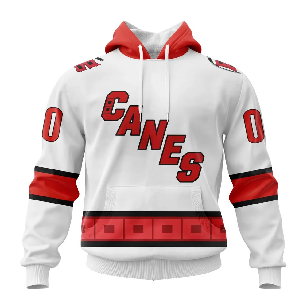 Carolina Hurricanes Away Kits All Over Print Hoodie Style 82809