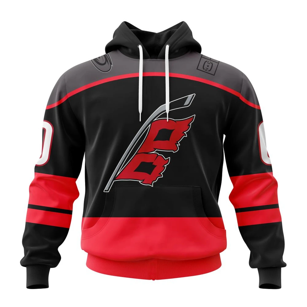 Carolina Hurricanes Home Kits All Over Print Hoodie Style 45965