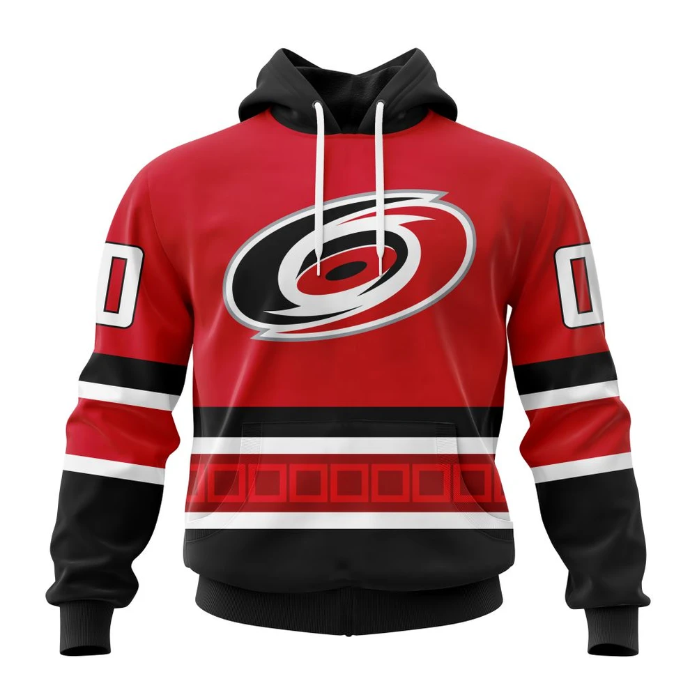 Carolina Hurricanes Personalize Alternate Kits All Over Print Hoodie Style 52778