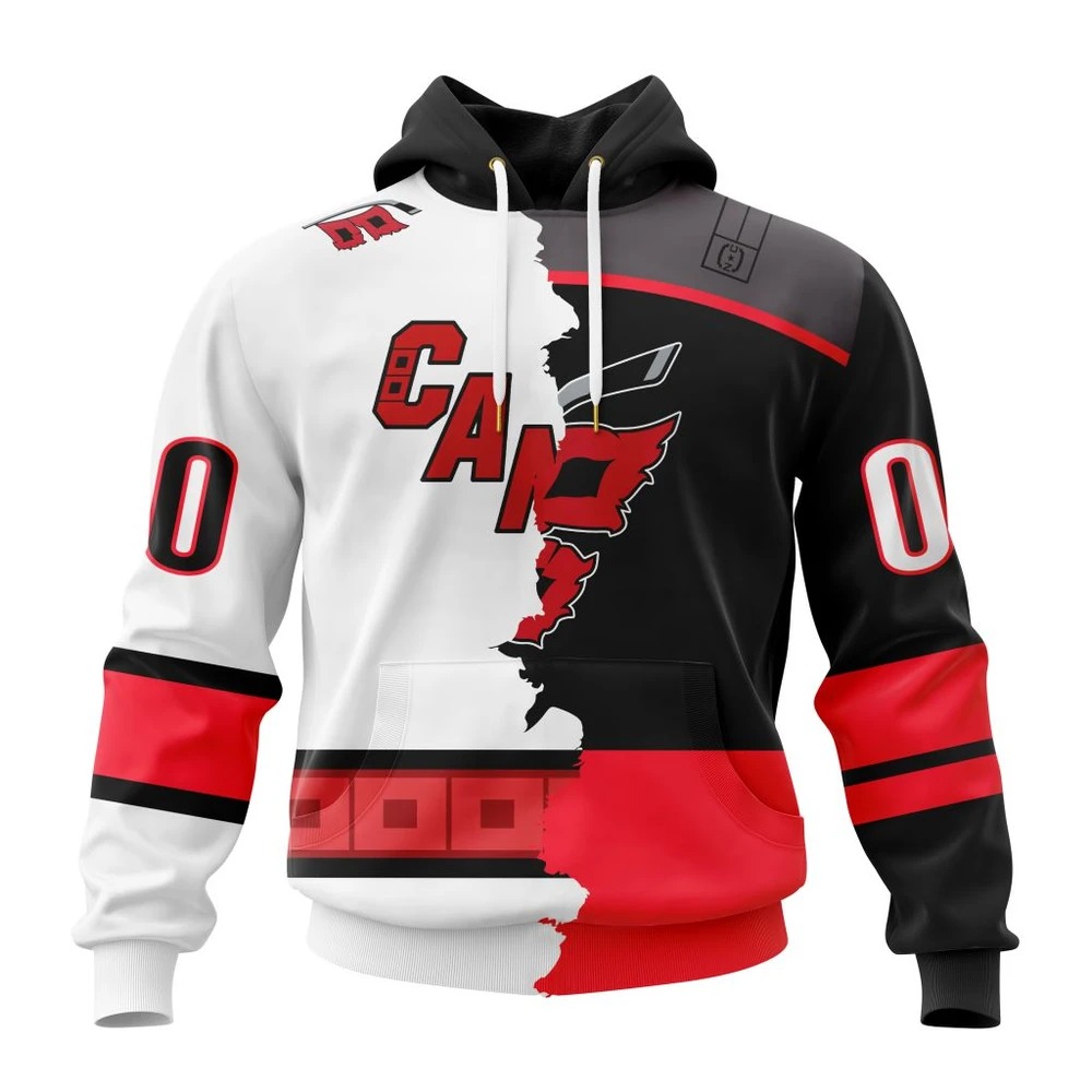 Carolina Hurricanes Personalize Home Mix Away Kits All Over Print Hoodie Style 52299