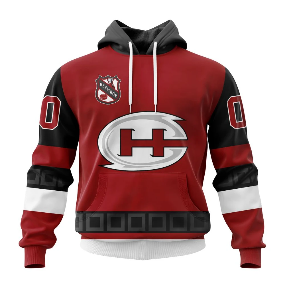 Carolina Hurricanes Personalized Heritage Design All Over Print Hoodie Style 44862