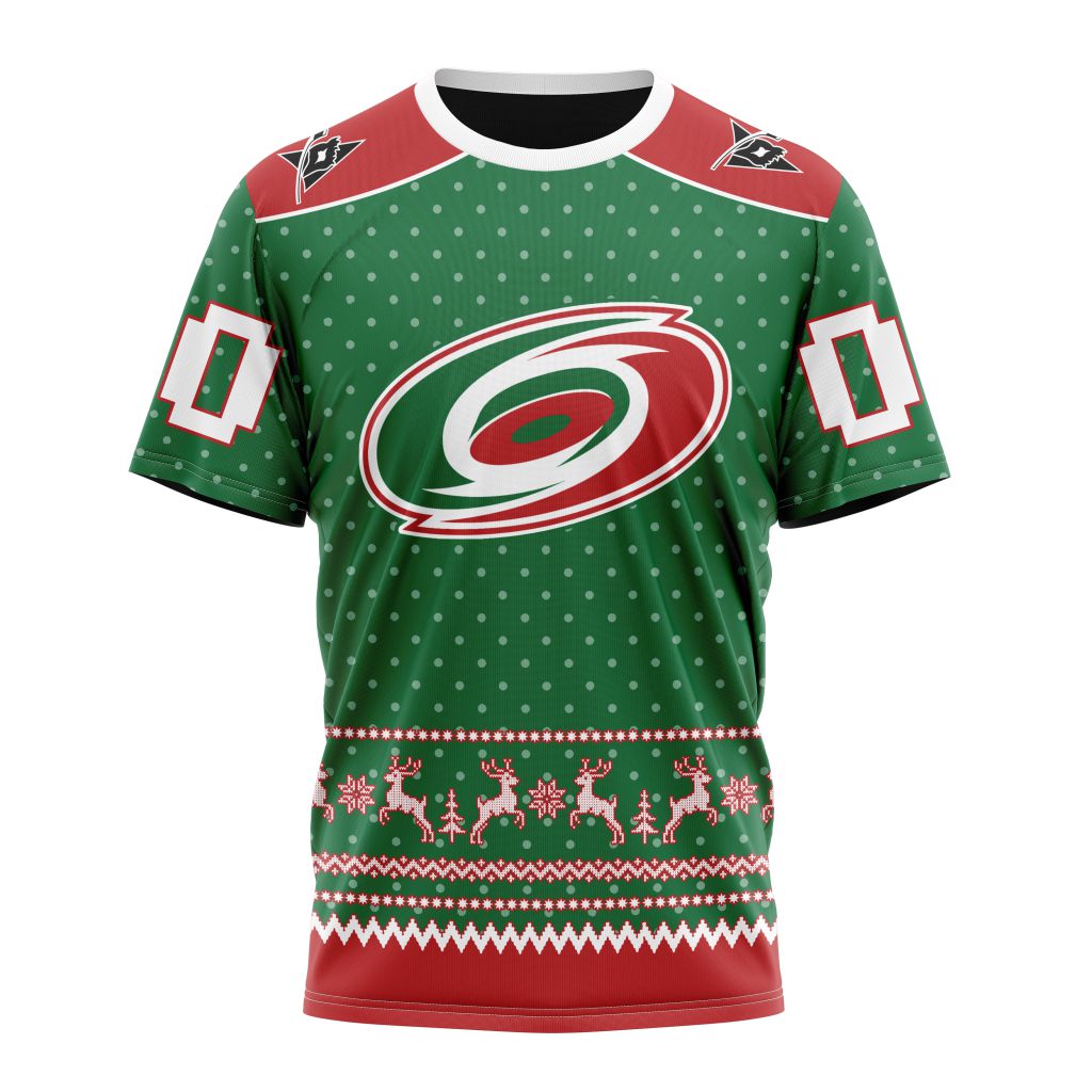 Carolina Hurricanes Special Christmas Apparel Personalized Name And Number T-Shirt Oregontrailrvpk Shirt