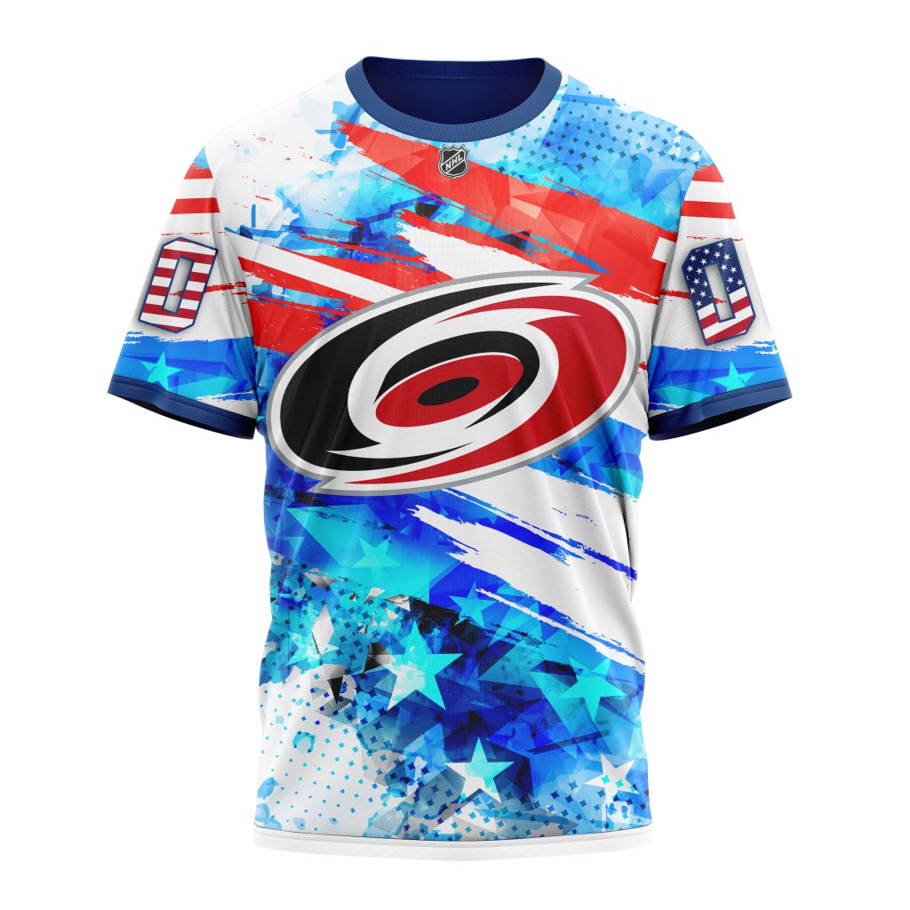 Carolina Hurricanes Special Concept For Independence Day Personalized Name And Number T-Shirt Oregontrailrvpk Shirt