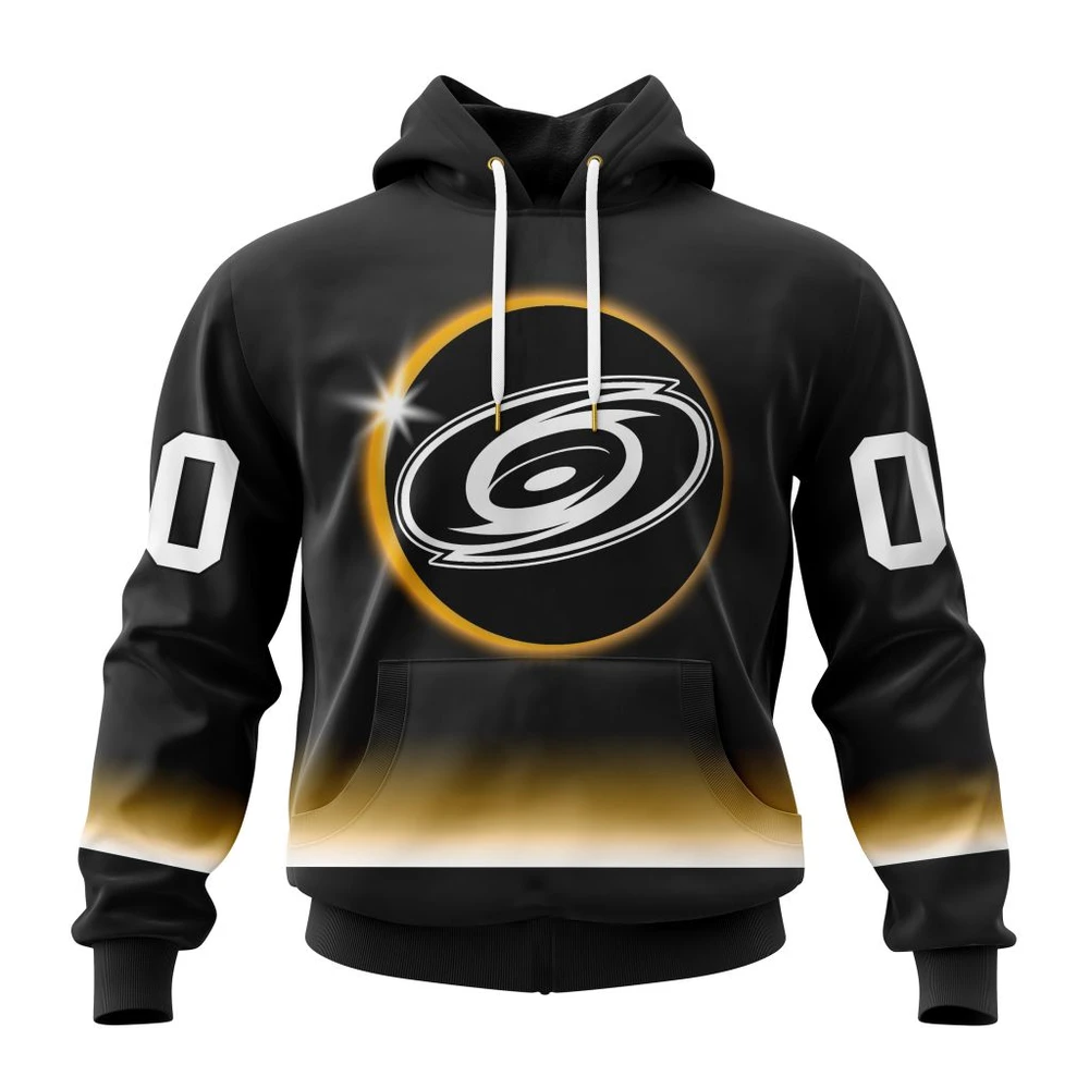 Carolina Hurricanes Special Eclipse Design All Over Print Hoodie Style 29997