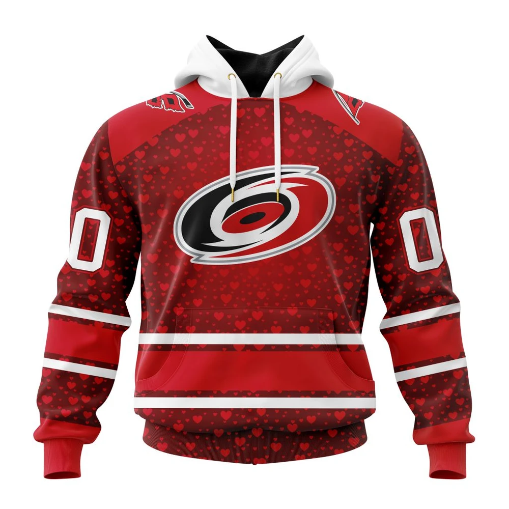 Carolina Hurricanes Special Gift For Valentines Day All Over Print Hoodie Style 11936