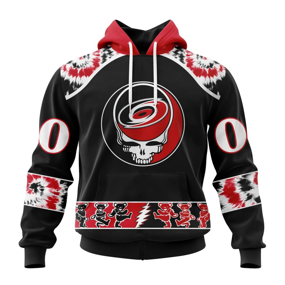 Carolina Hurricanes Special Grateful Dead Design All Over Print Hoodie Style 29450