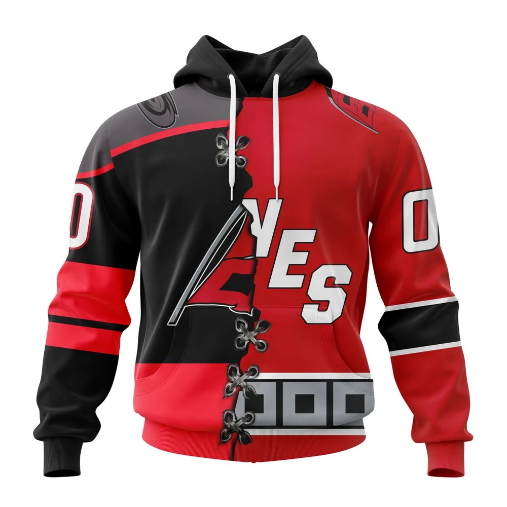 Carolina Hurricanes Special Home Mix Reverse Retro Personalized Kits All Over Print Hoodie Style 32635