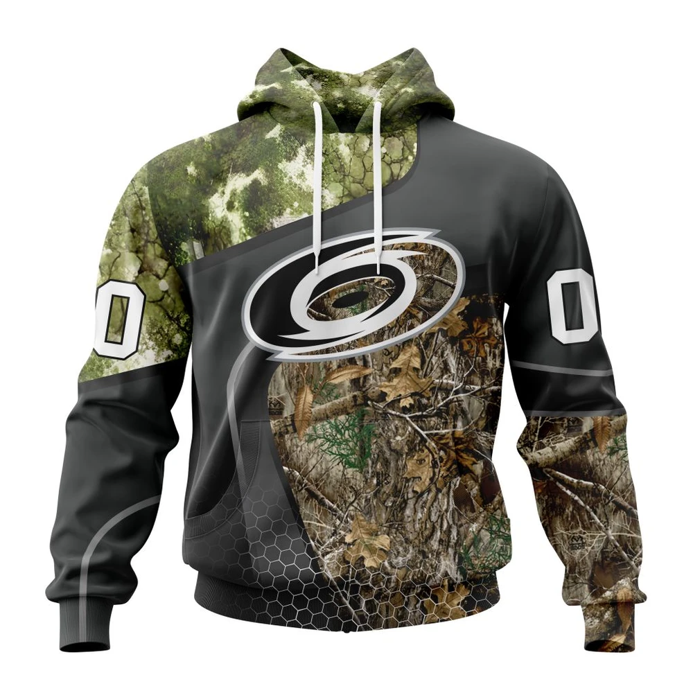 Carolina Hurricanes Special Hunting Camo Design All Over Print Hoodie Style 62590