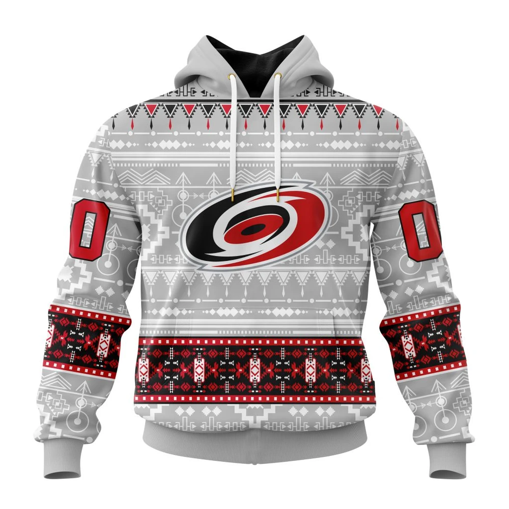Carolina Hurricanes Special Native Design All Over Print Hoodie Style 61506