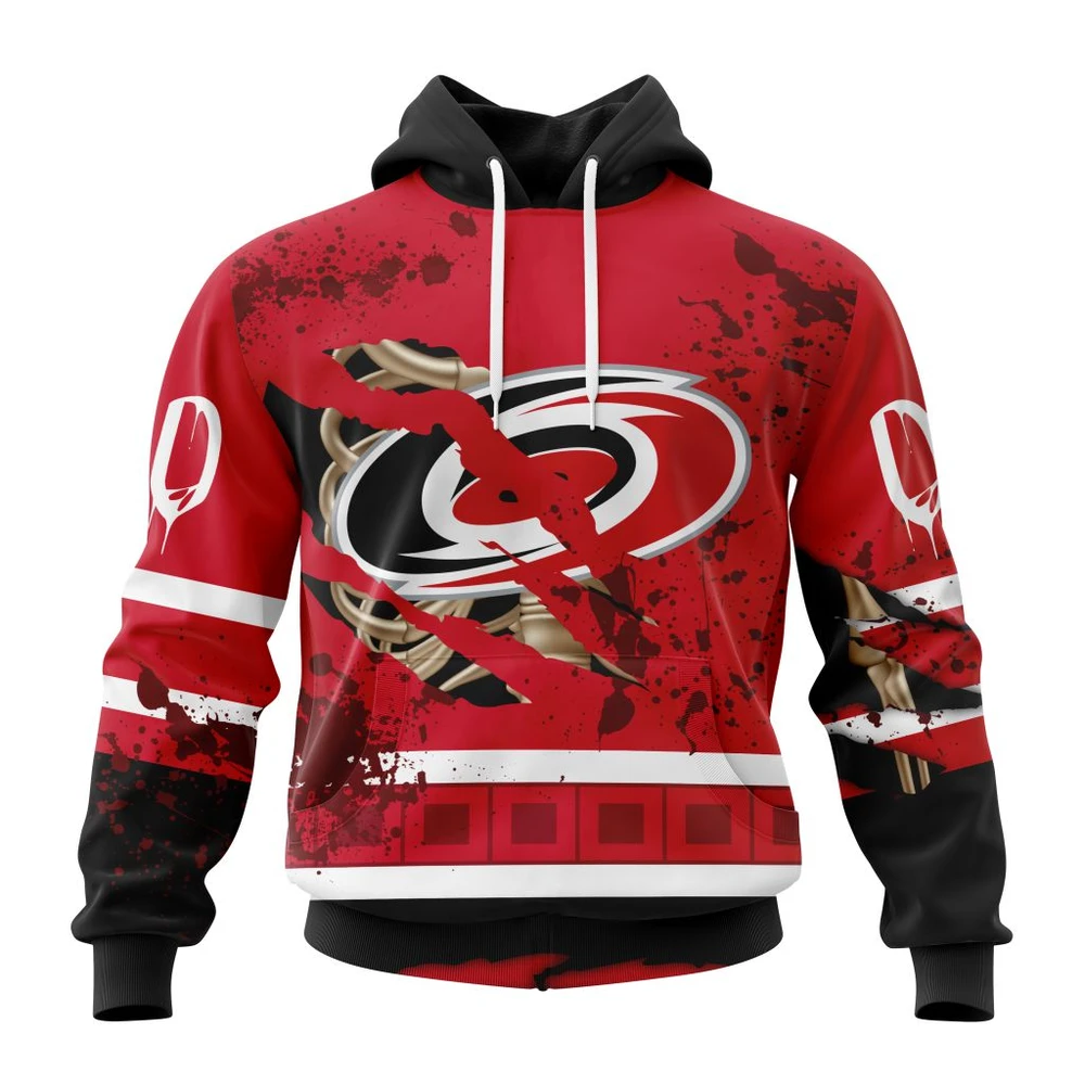 Carolina Hurricanes Specialized Design Jersey With Your Ribs For Halloween All Over Print Hoodie Style 88700