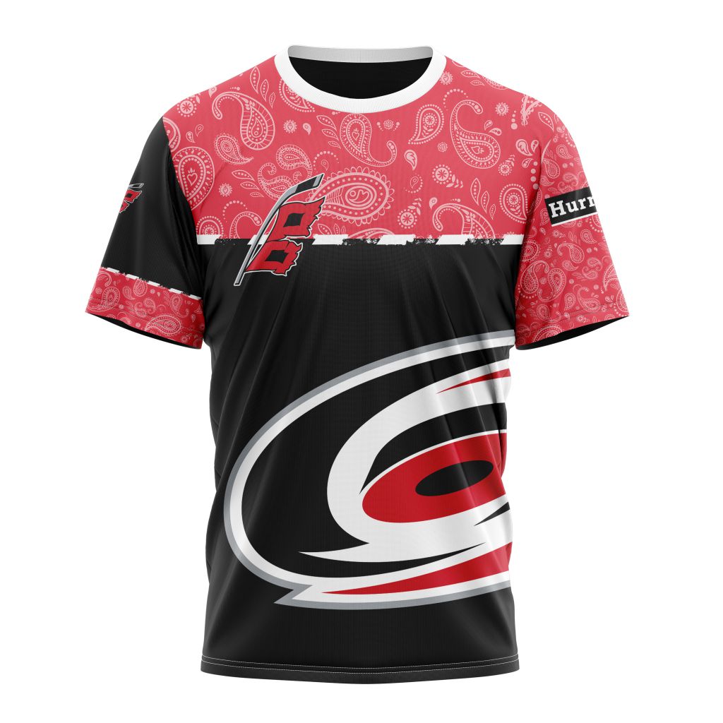 Carolina Hurricanes Specialized Jersey Hockey With Paisley Personalized Name And Number T-Shirt Oregontrailrvpk Shirt