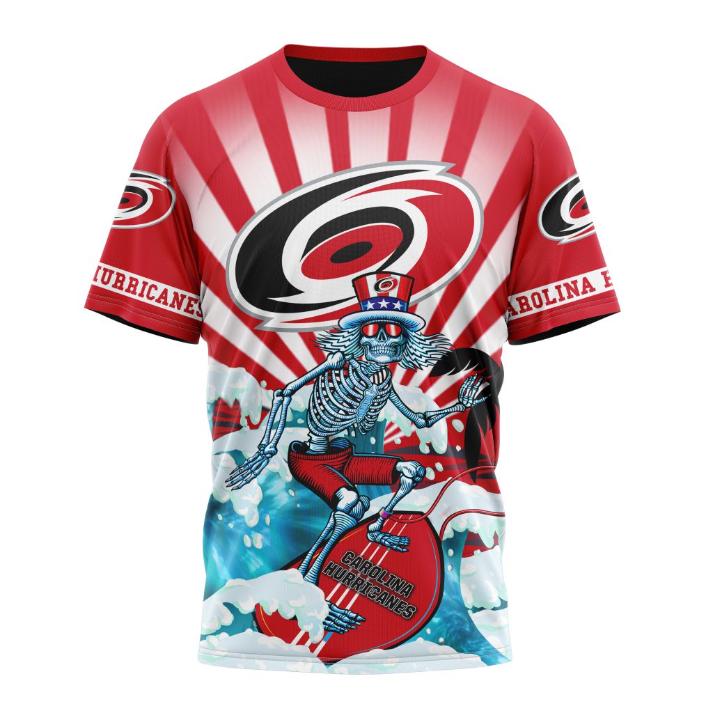 Carolina Hurricanes Specialized Kits For The Grateful Dead Personalized Name And Number T-Shirt Oregontrailrvpk Shirt