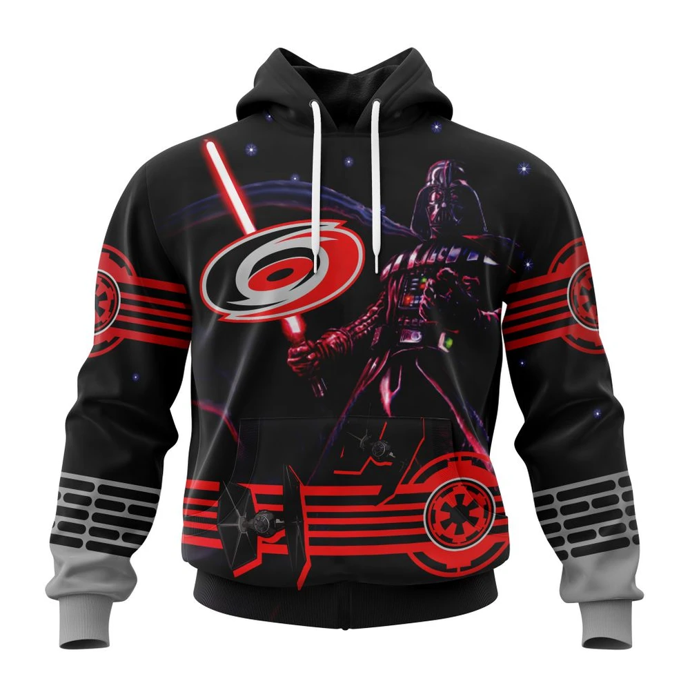 Carolina Hurricanes Specialized Starwar Darth Vader Version Jersey All Over Print Hoodie Style 67229