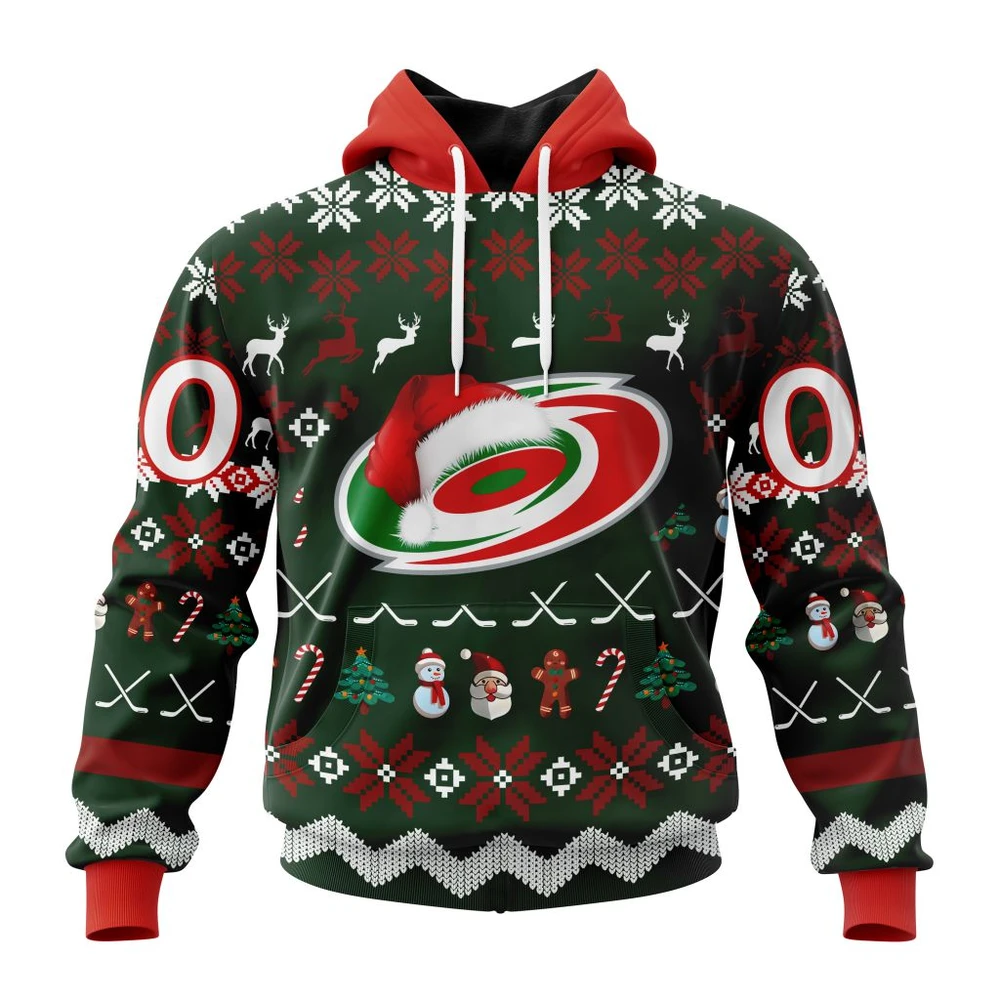 Carolina Hurricanes Specialized Unisex Christmas Is Coming All Over Print Hoodie Style 14824