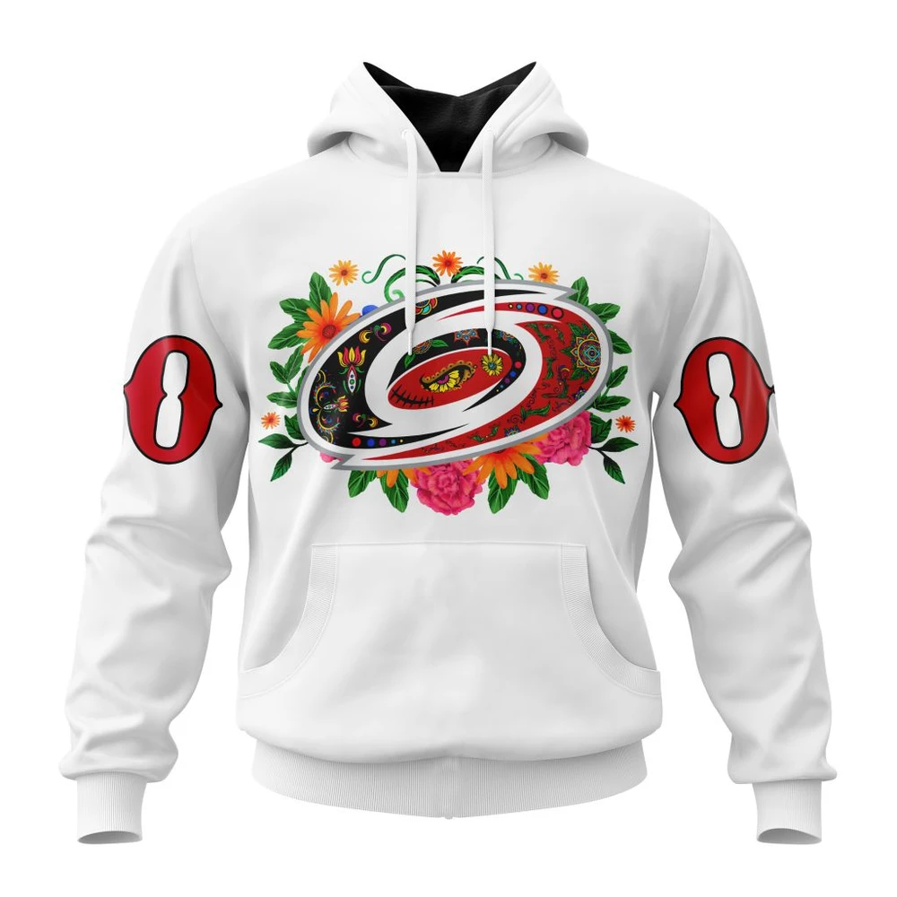 Carolina Hurricanes Specialized Unisex Kits Dia De Muertos All Over Print Hoodie Style 95294