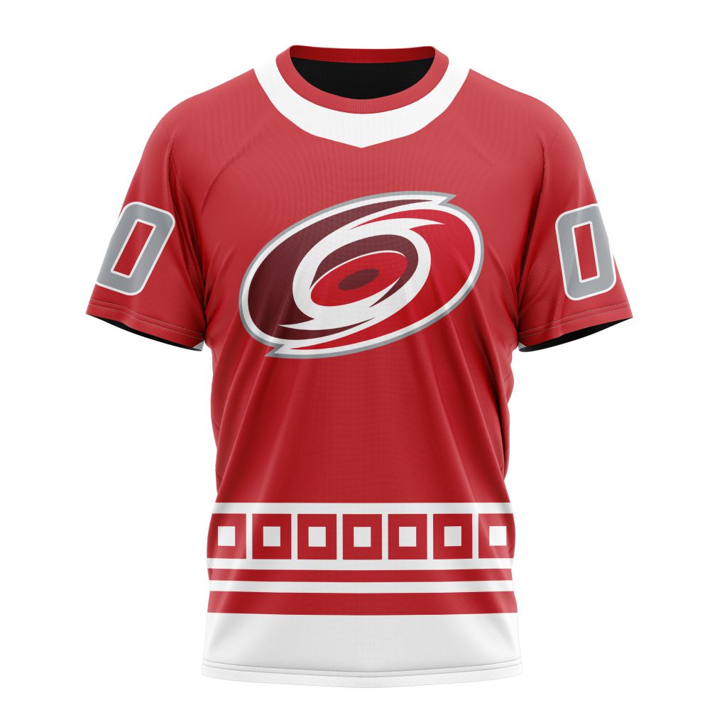 Carolina Hurricanes Specialized Unisex Kits With Retro Concepts Personalized Name And Number T-Shirt Oregontrailrvpk Shirt