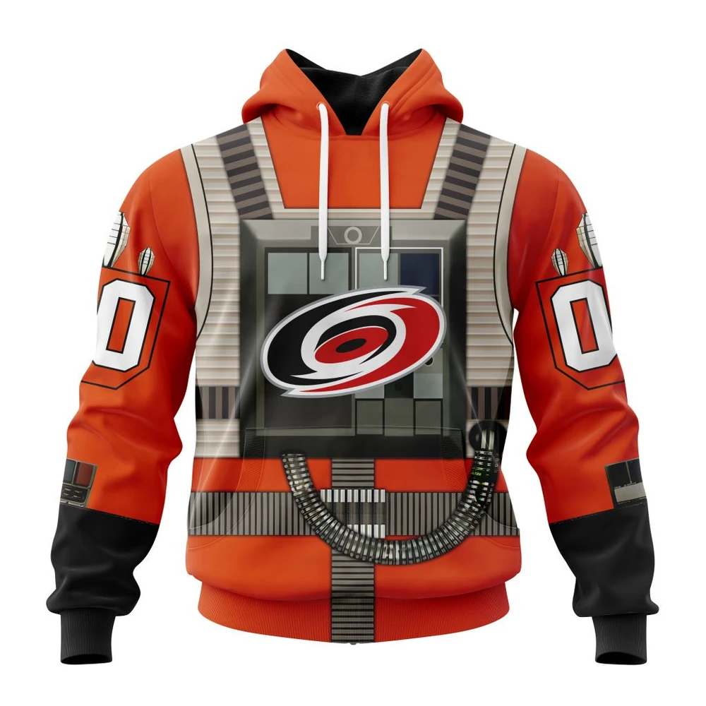 Carolina Hurricanes Star Wars Rebel Pilot Design All Over Print Hoodie Style 31583