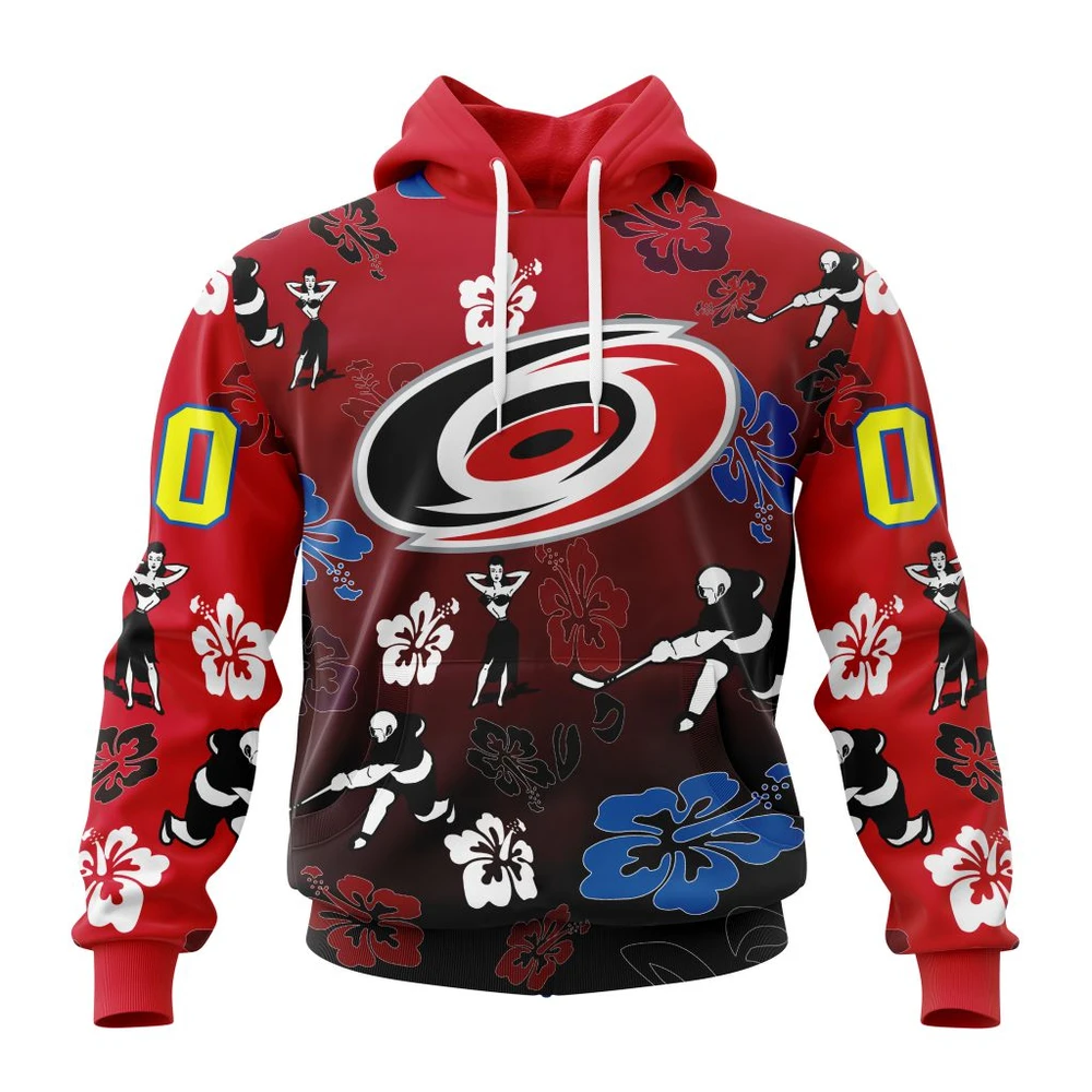 Carolina Hurricanes X Hawaii Specialized Design For Hawaiia All Over Print Hoodie Style 58014