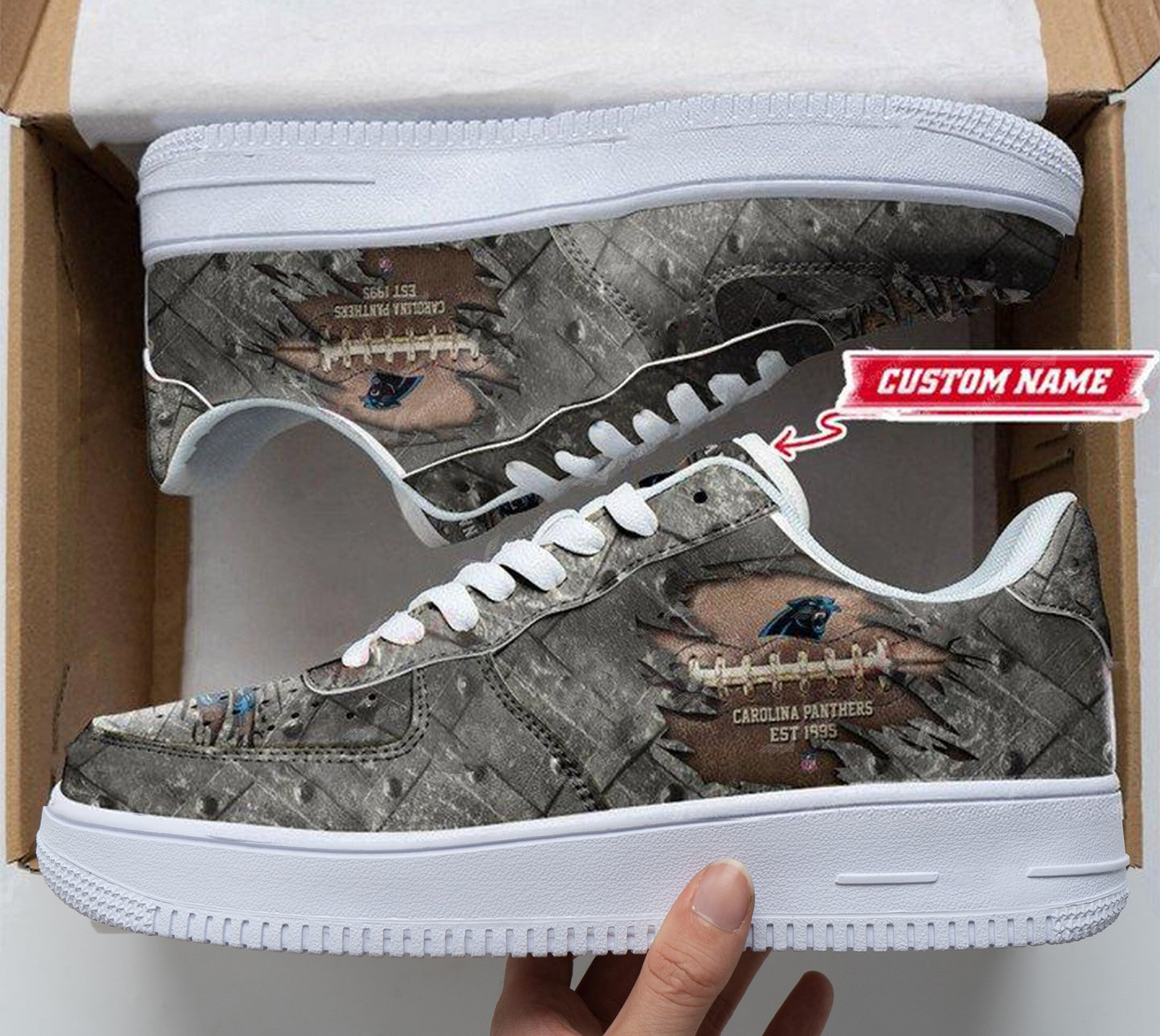 Carolina Panthers NFL Air Low-Top Sneakers Shoes For Men And Women