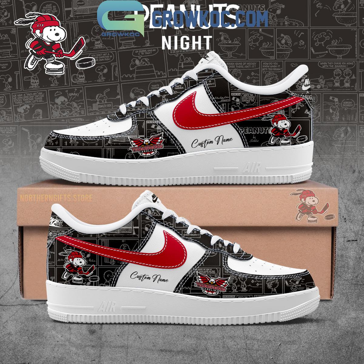 Carolina Thunderbirds 75th Anniversary Of Peanuts Air Force 1 Shoes